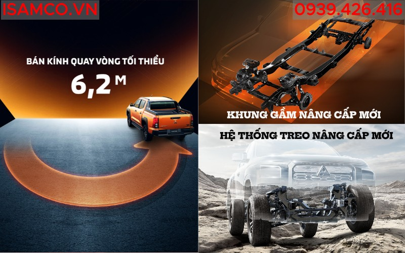 Mitsubishi Triton Premium - Hệ thống treo cải tiến Triton GLX