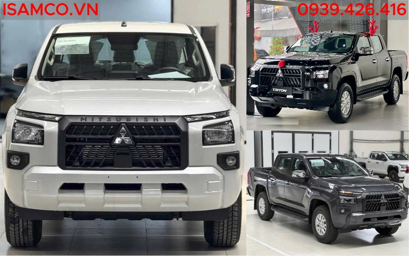 Mitsubishi Triton GLX - 3 màu của Triton GLX đen, trắng và xám