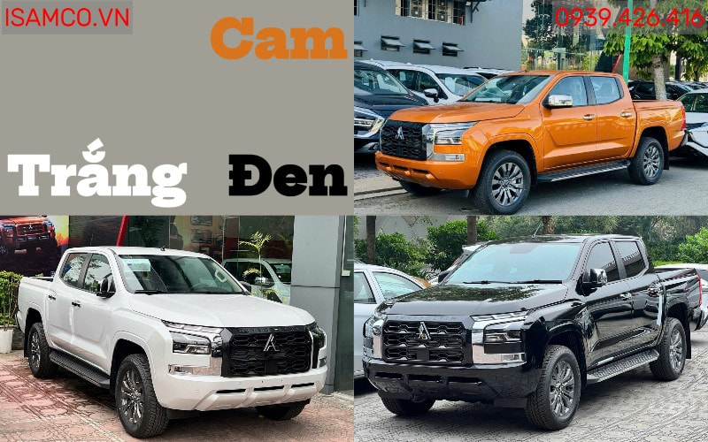 Mitsubishi Triton Premium - Triton Premium 3 màu xám, đen và trắng