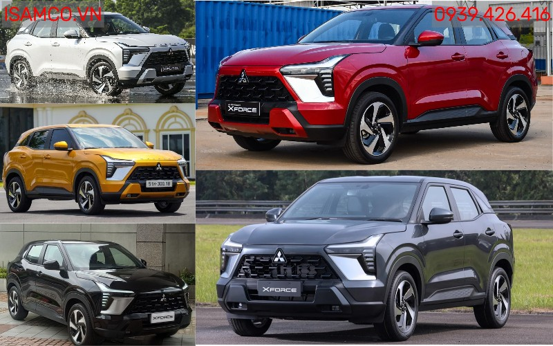 Mitsubishi Xforce Premium - 5 màu xe Xfoce Premium trắng, đen, đỏ, vàng, xám