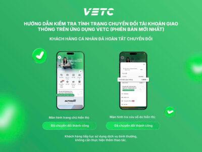 chuyển đổi tài khoản vetc