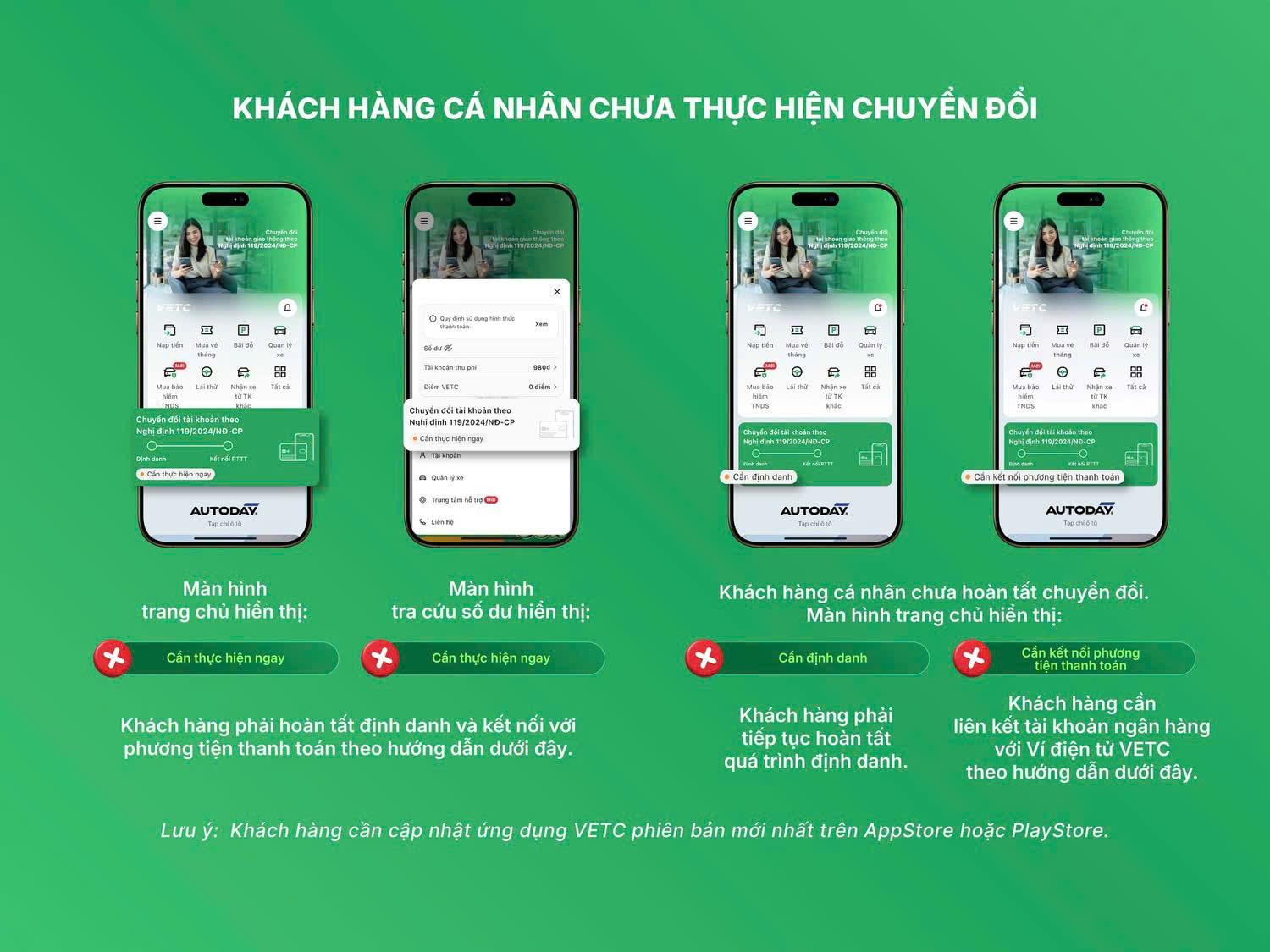 chuyển đổi tài khoản vetc