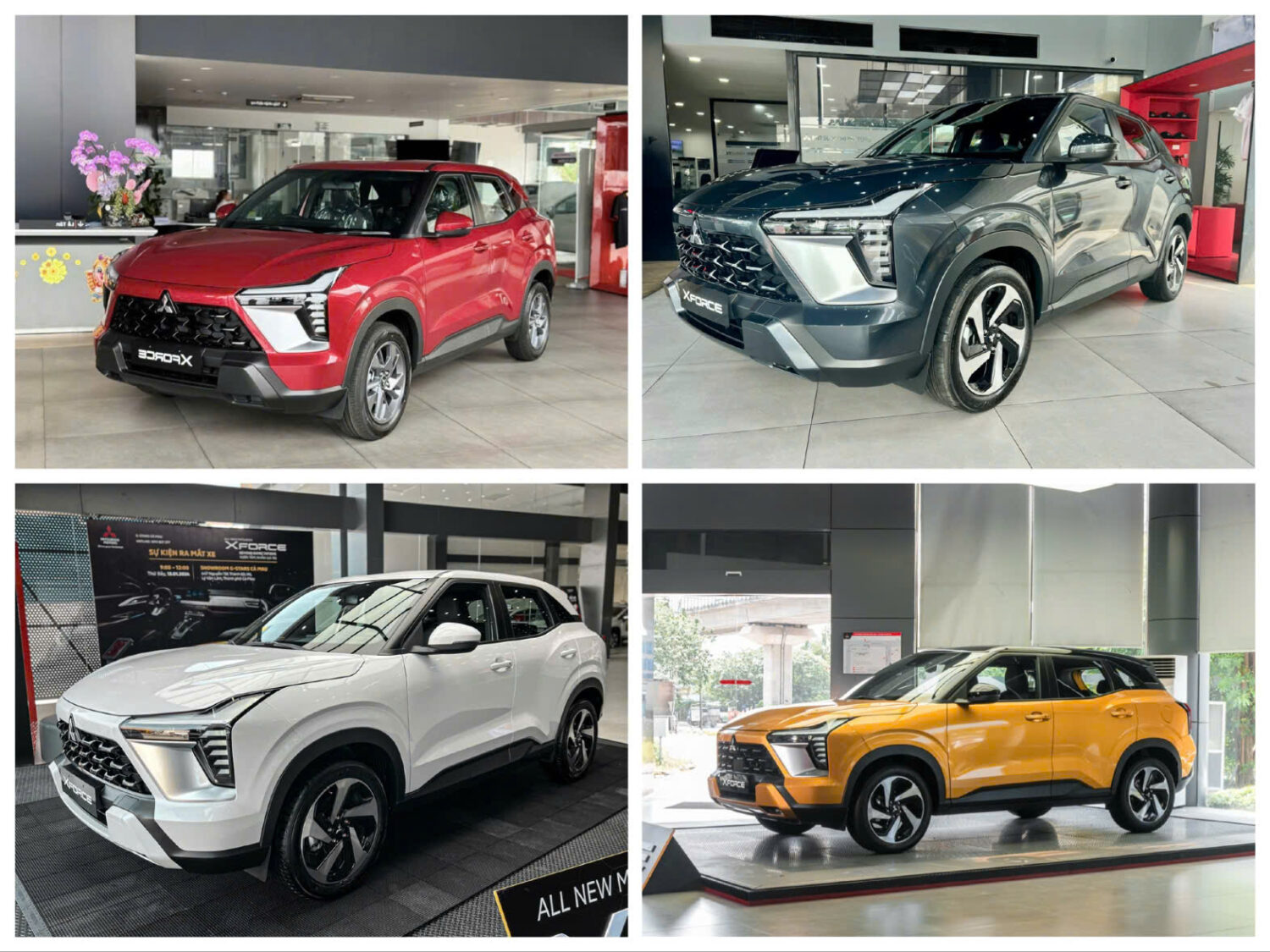 so sánh 4 phiên bản mitsubishi xforce