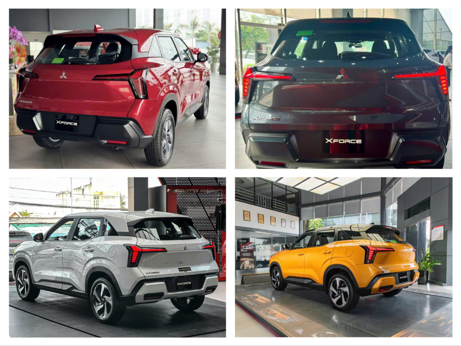 so sánh 4 phiên bản mitsubishi xforce