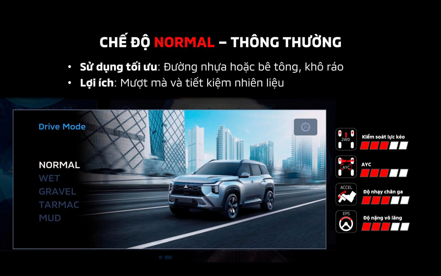 Chế độ lái Normal trên Destinator