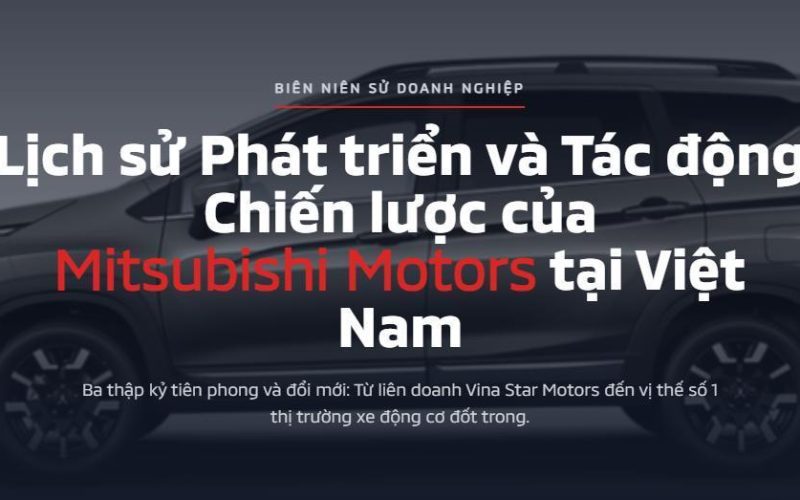 Lịch sử Phát triển và Tác động Chiến lược của Mitsubishi Motors tại Việt Nam
